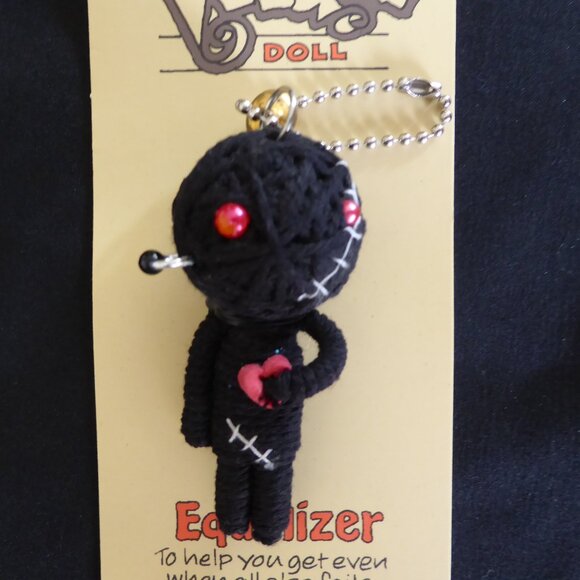 NWT 2009 JOHN HINDE WATCHOVER VOODOO DOLL EQUALIZER KEYCHAIN - Picture 2 of 7